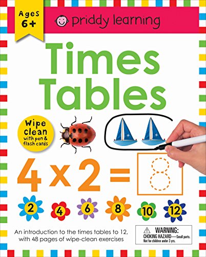 Wipe Clean Workbook: Times Tables (enclosed spiral binding): Ages 6+; wipe-clean with pen & flash cards (Wipe Clean Learning Books)