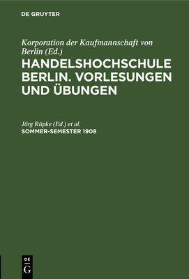 Sommer-Semester 1908 (German Edition)